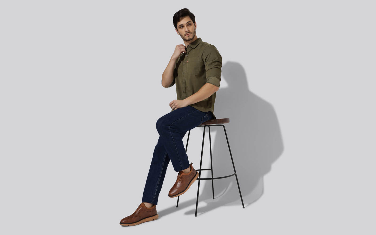 Crossover Brogues – Tan | Classic Tan Brogue Shoes for Men with Modern Comfort by My Store