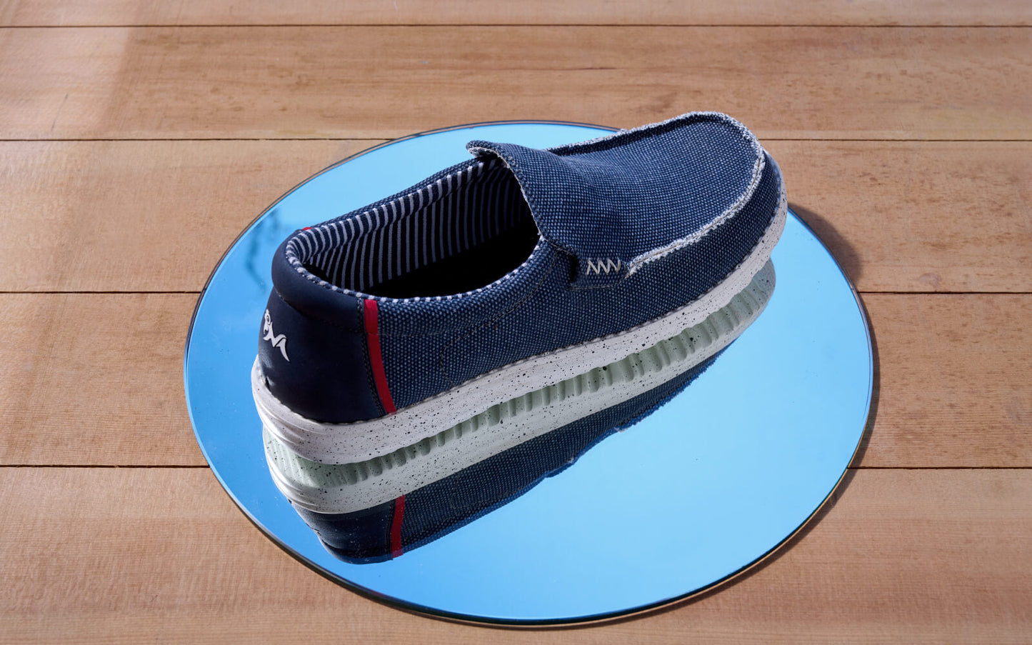 The Wanderers Slip Ons : Navy by My Store