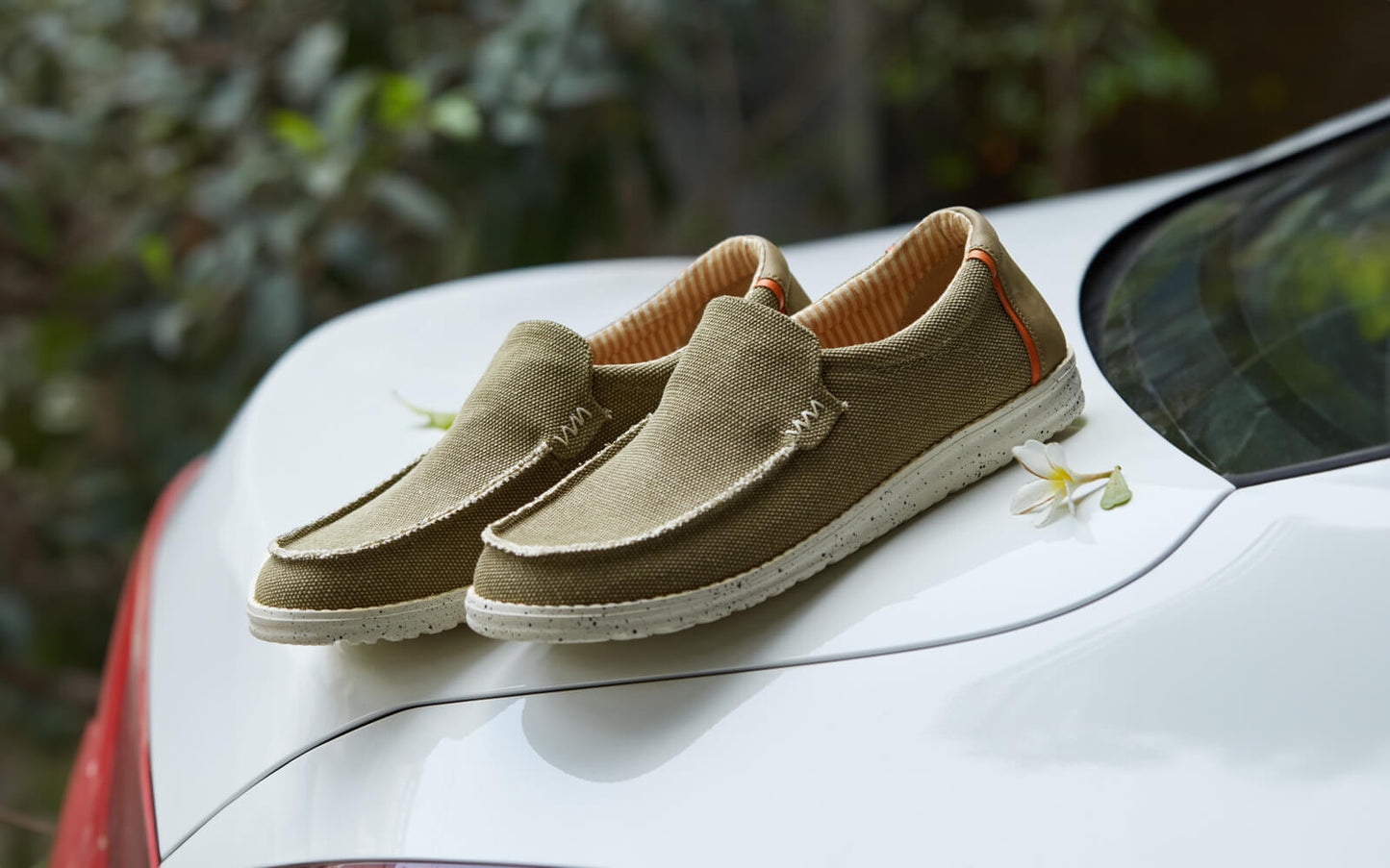 The Wanderers Slip Ons : Olive by My Store