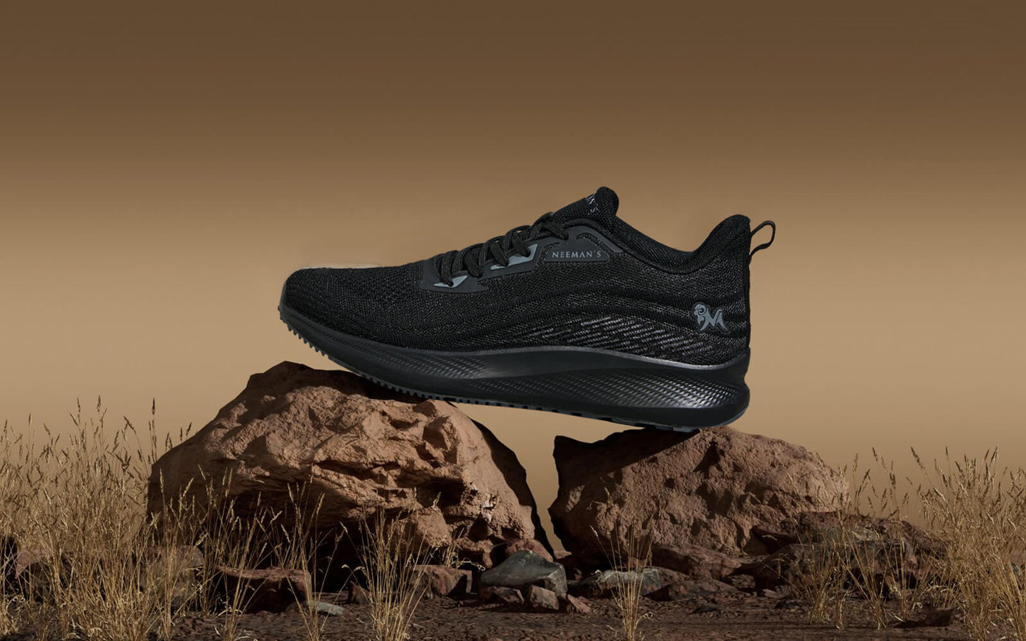 Dashing Walkers – Black | Stylish & Comfortable Black Walking Shoes for Daily Wear