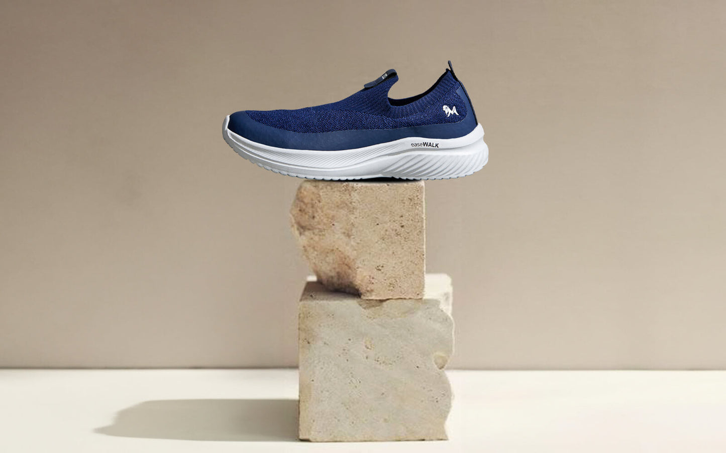 Ease Walk Slip Ons : Blue by My Store