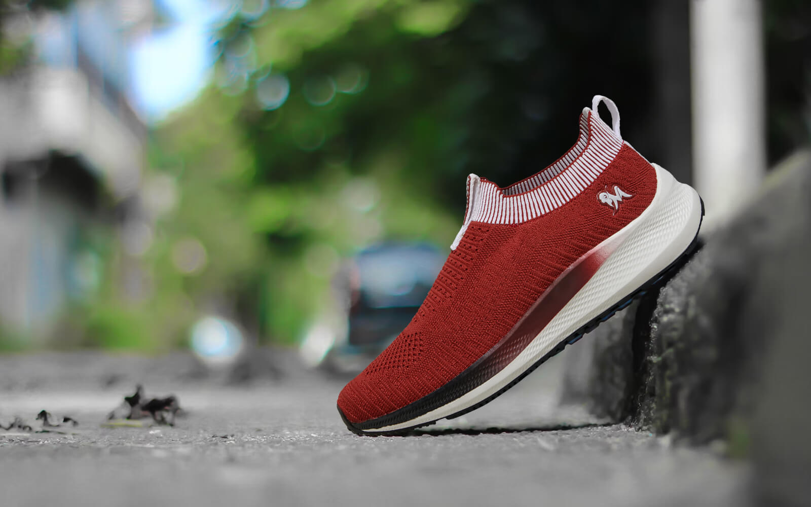 Grip Fit Slip Ons : Maroon by My Store