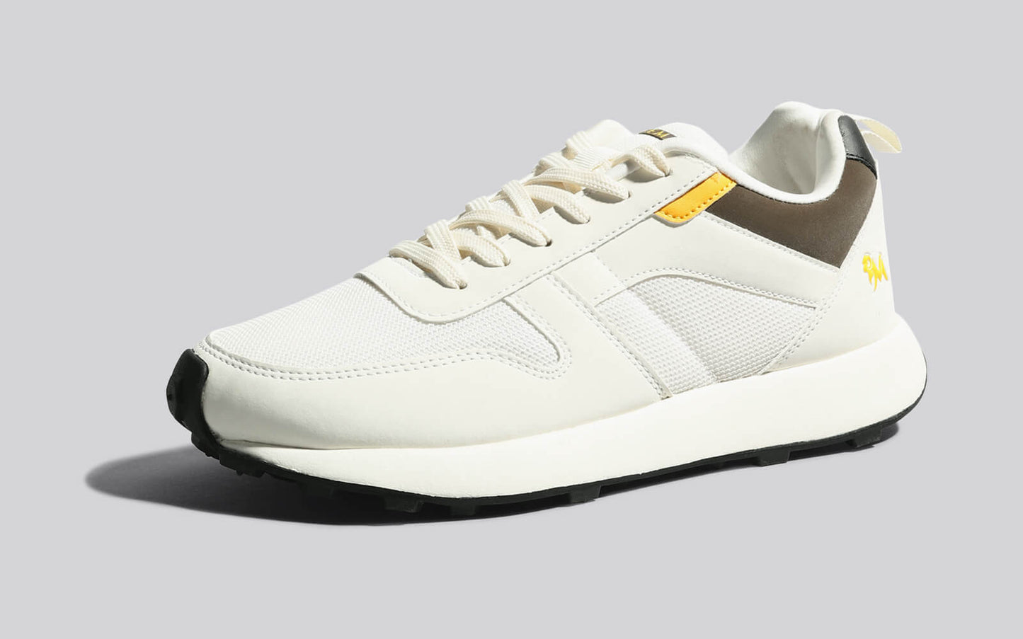 The Eighties : Ivory-Brown-Yellow by My Store
