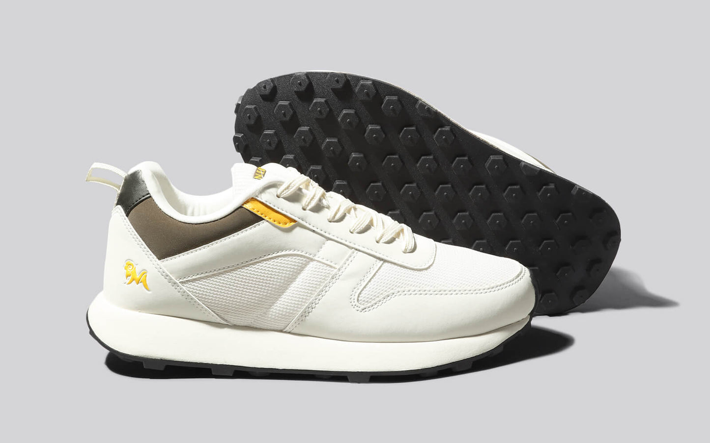 The Eighties : Ivory-Brown-Yellow by My Store