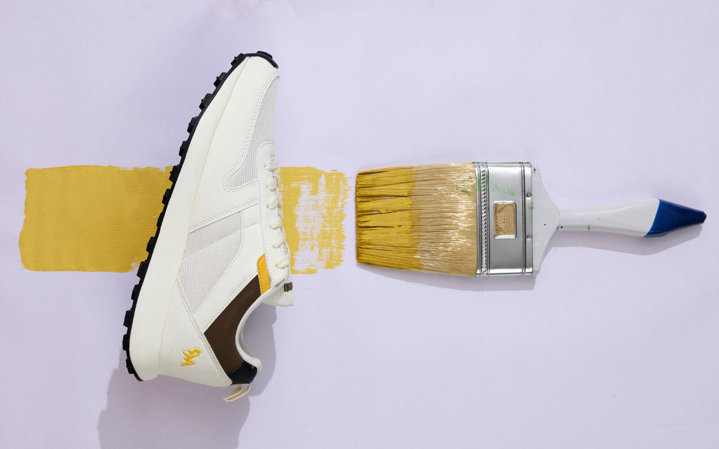 The Eighties : Ivory-Brown-Yellow by My Store