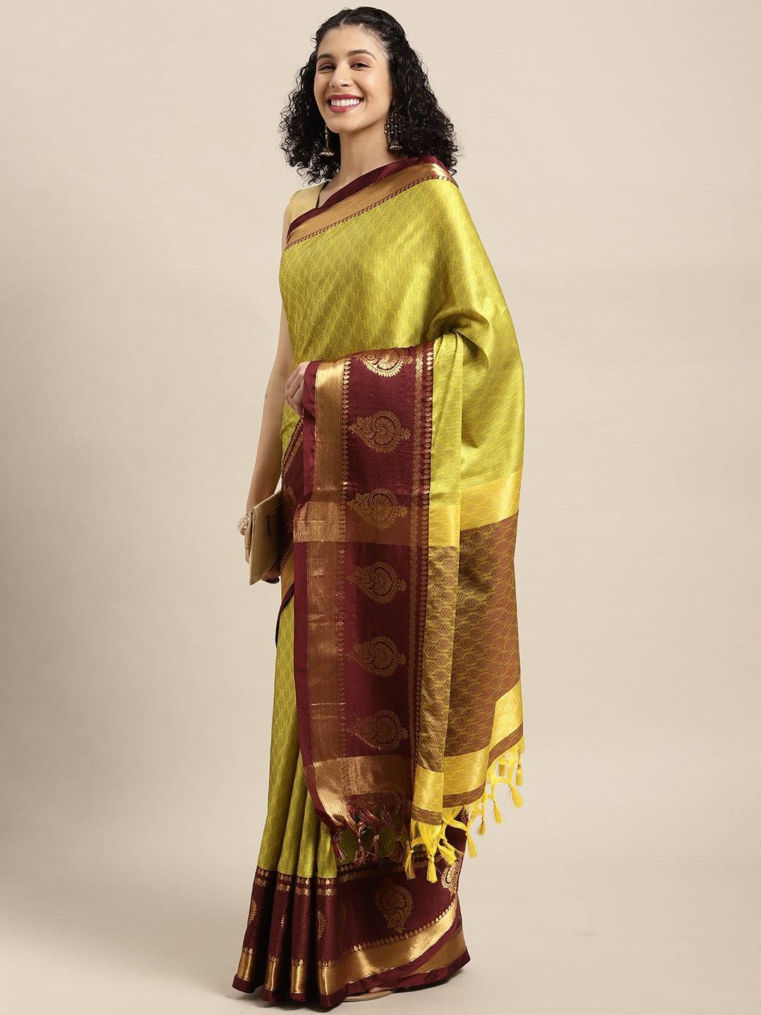 Exclusive Self Butti Design Uppada Cotton Silk Saree by My Store