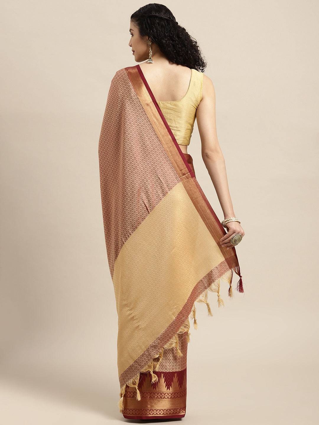 Exclusive Self Butti Design Uppada Cotton Silk Saree by My Store