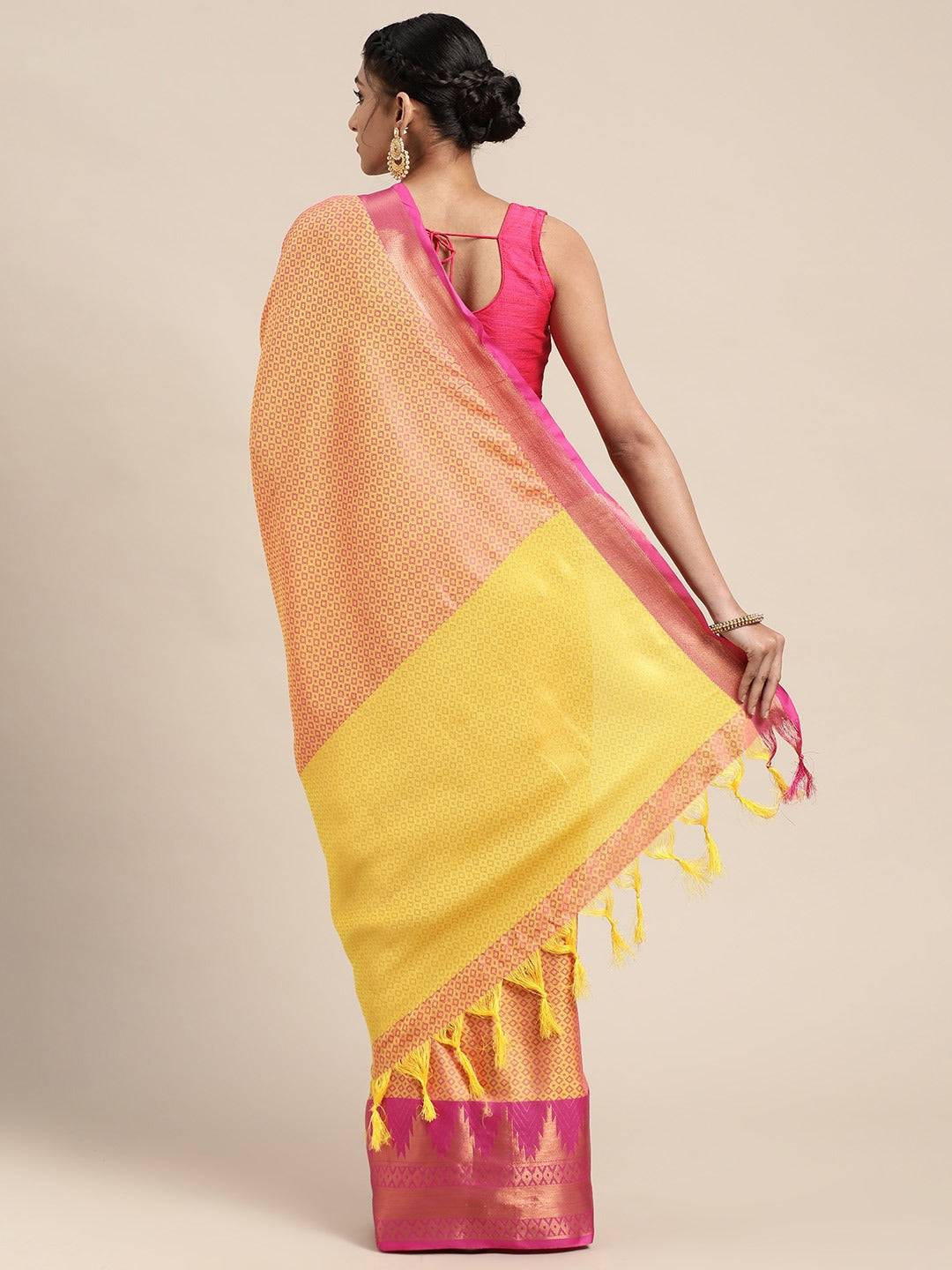 Exclusive Self Butti Design Uppada Cotton Silk Saree by My Store