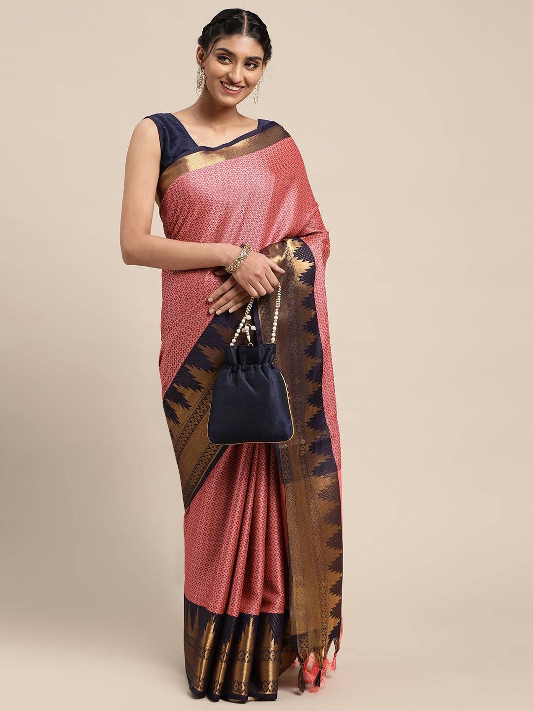 Exclusive Self Butti Design Uppada Cotton Silk Saree by My Store