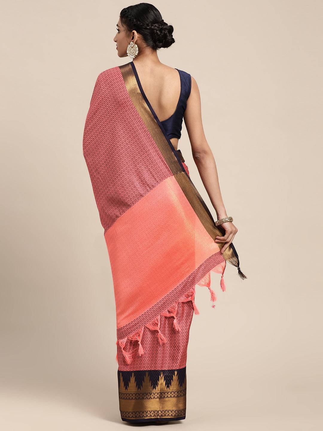 Exclusive Self Butti Design Uppada Cotton Silk Saree by My Store