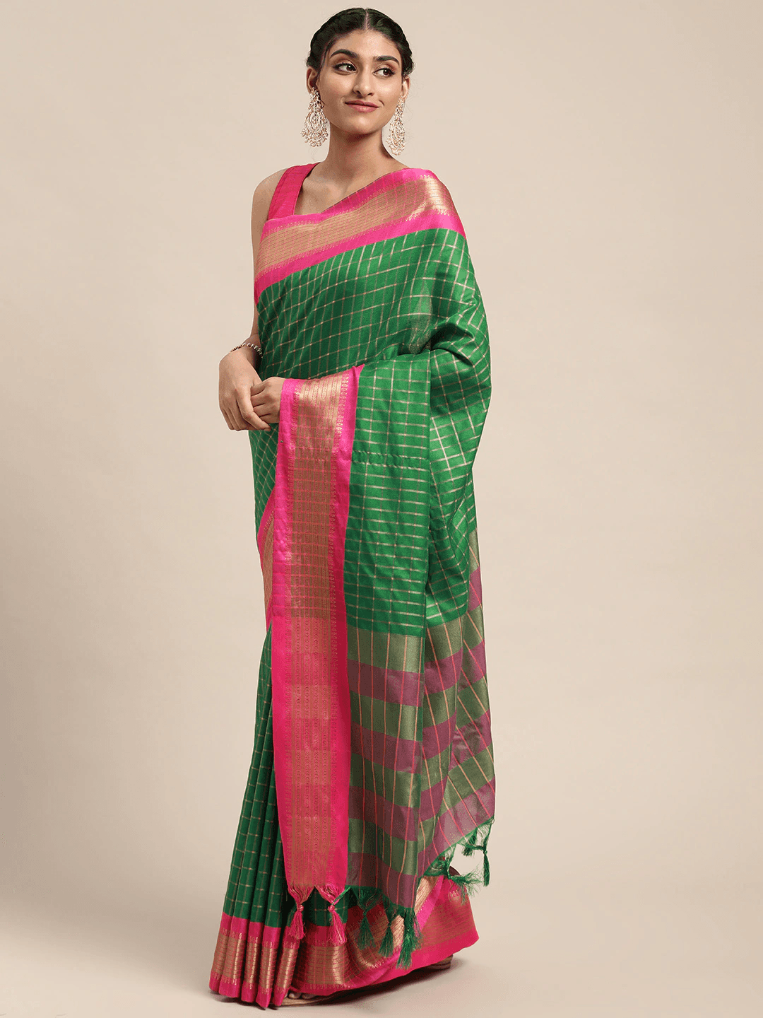 Exclusive Self Butti Design Uppada Cotton Silk Saree by My Store