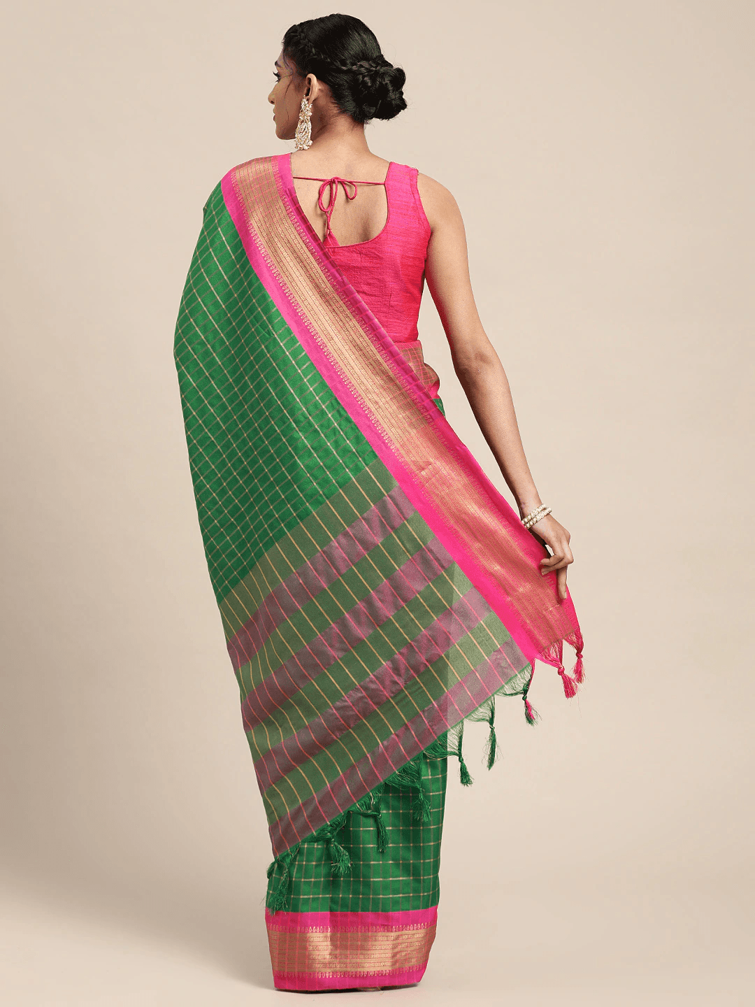 Exclusive Self Butti Design Uppada Cotton Silk Saree by My Store