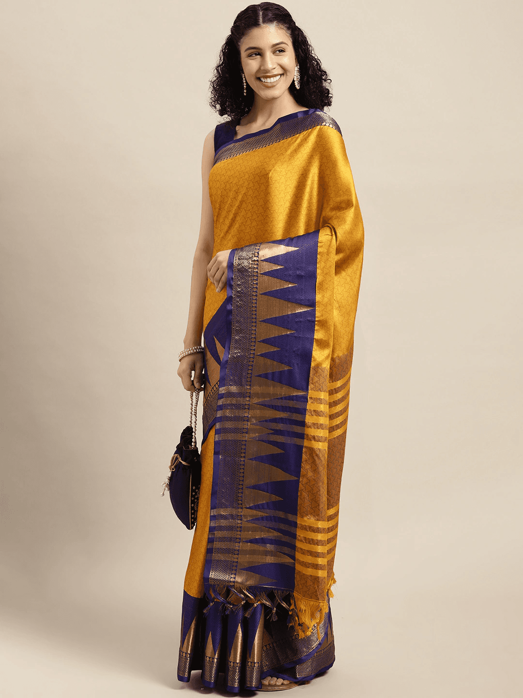 Exclusive Self Butti Design Uppada Cotton Silk Saree by My Store