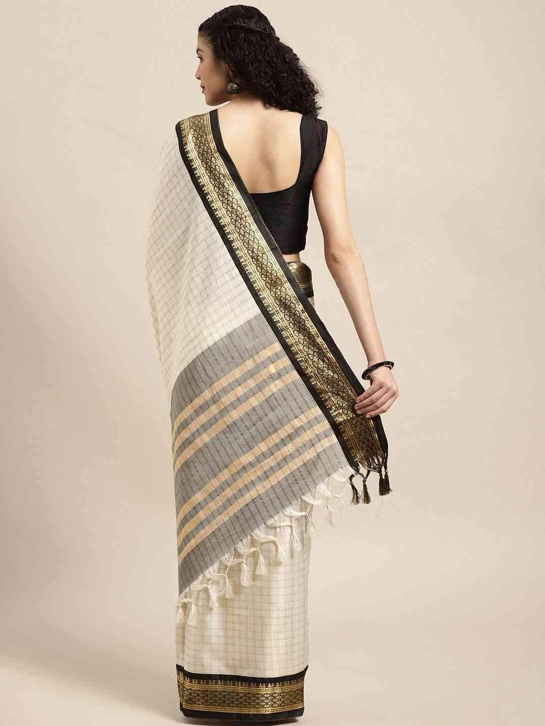 Exclusive Self Butti Design Uppada Cotton Silk Saree by My Store