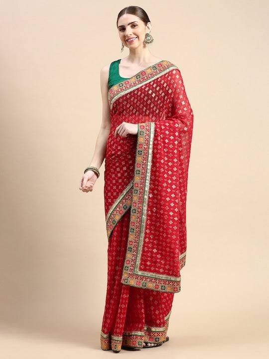 Regal Ethnic Weaves Bandhani Saree by My Store