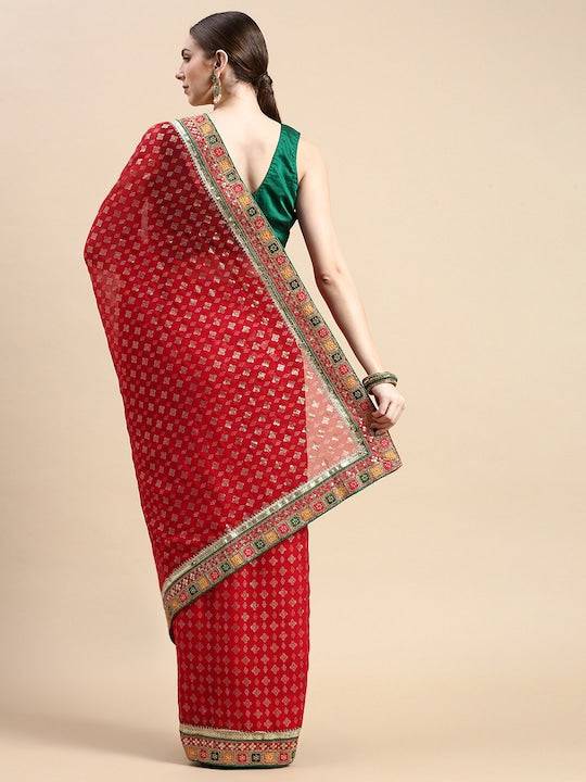 Regal Ethnic Weaves Bandhani Saree by My Store
