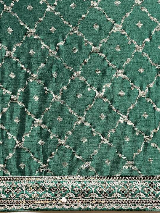 Poly Chiffon Abstract Printed Saree by My Store