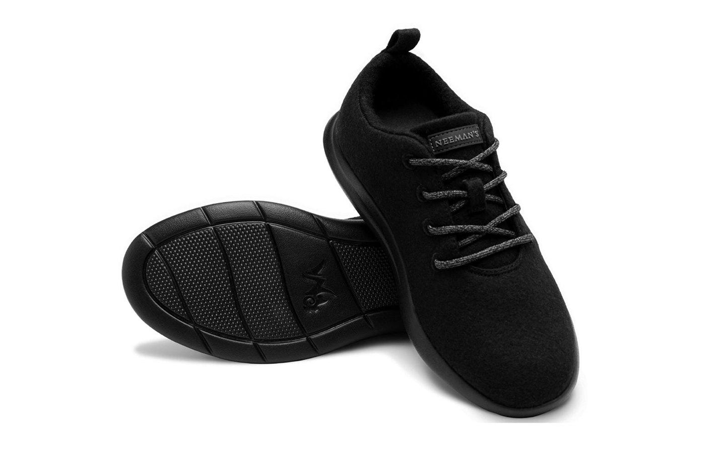 Wool Joggers : Coal Black / Black Sole by My Store