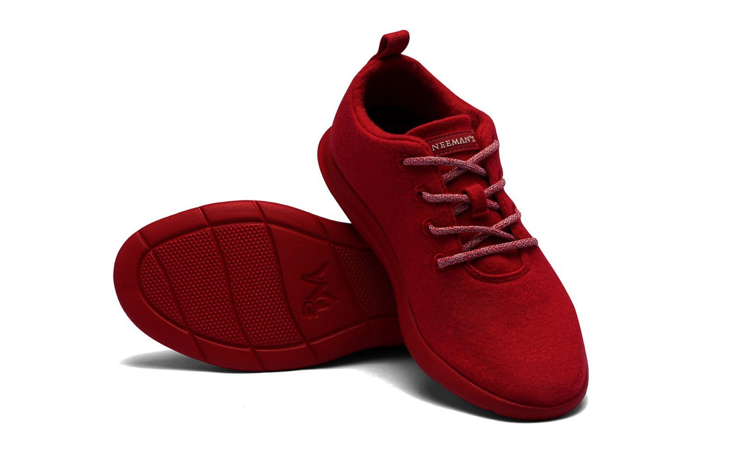 Wool Joggers : Coral Red by My Store