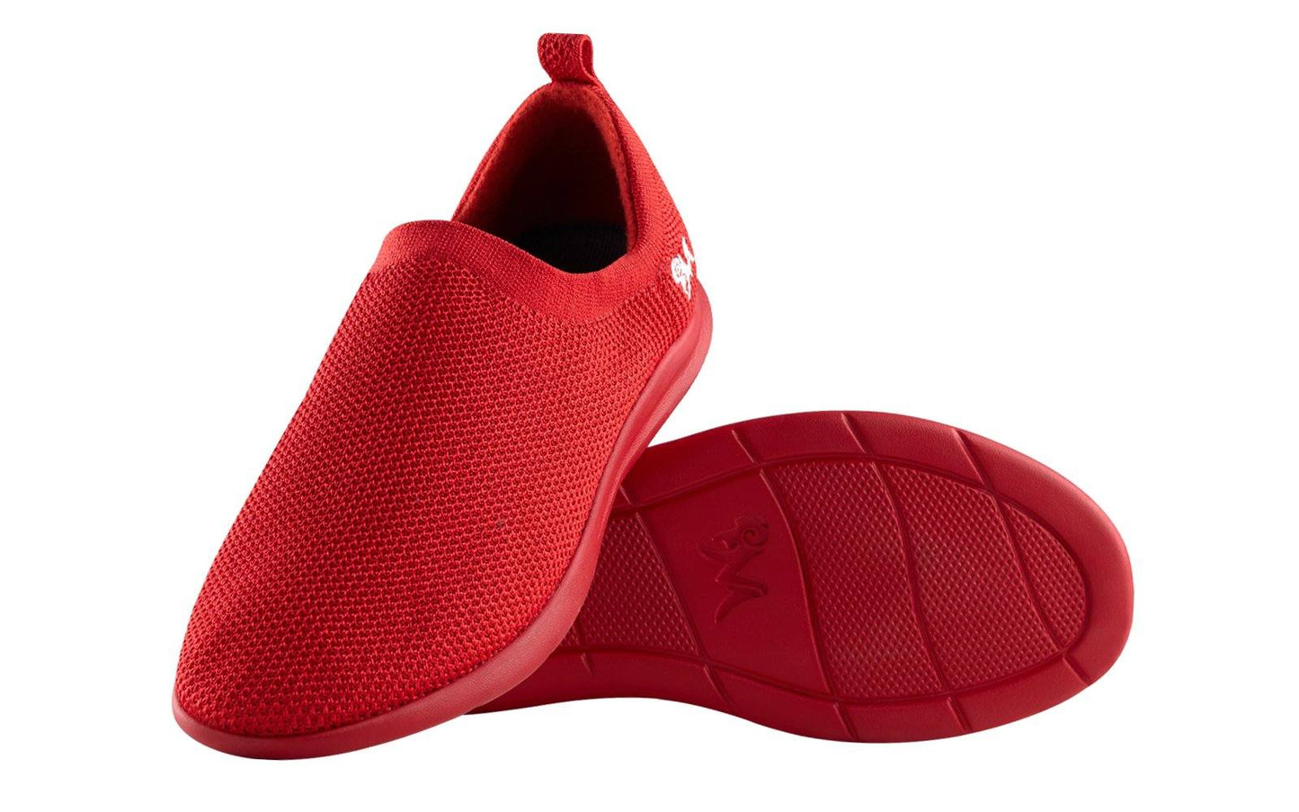 ReLive Knit Slip Ons : Fiery Red by My Store
