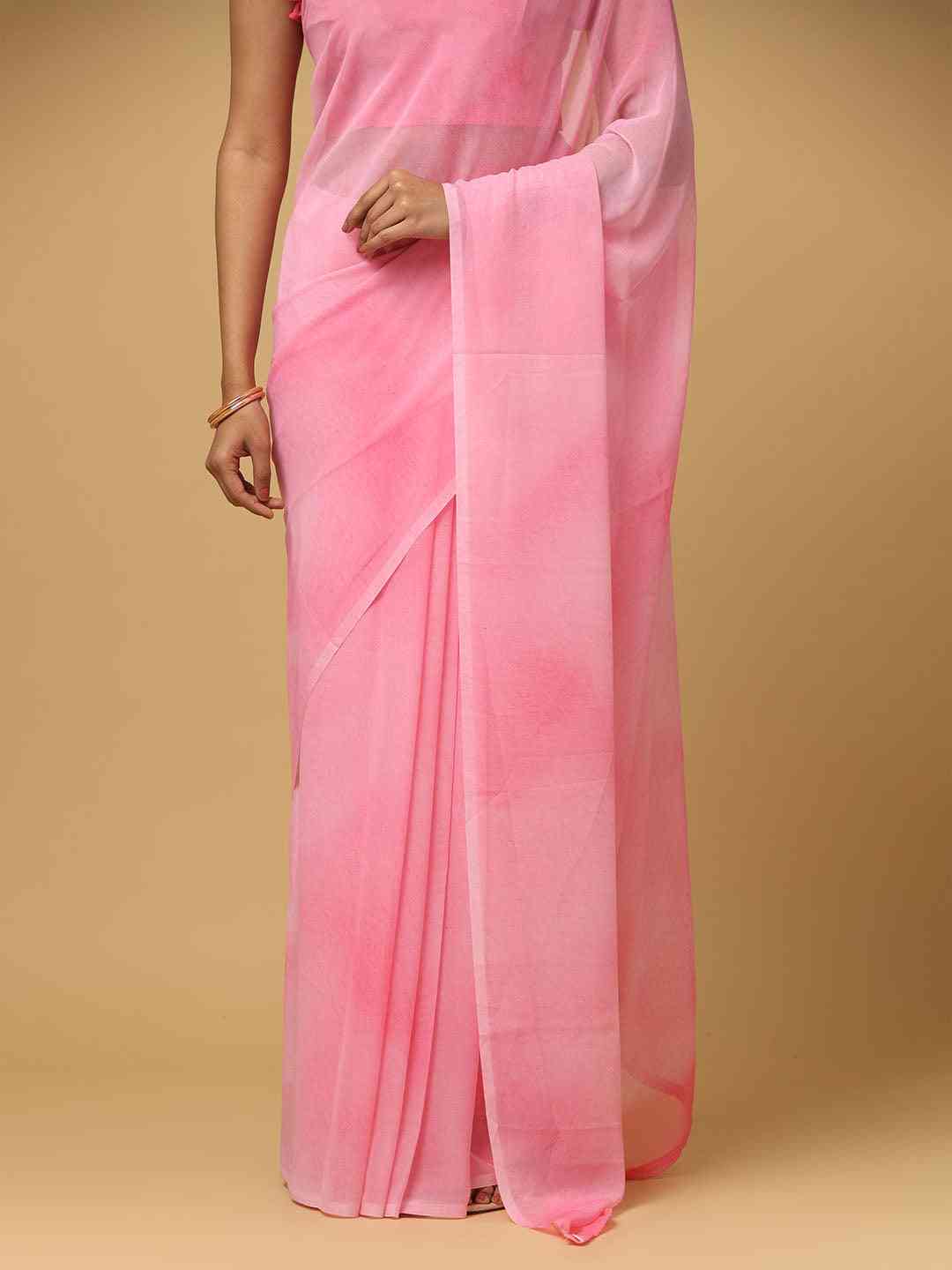 Ombre Soft Georgette Digital Print Saree by My Store