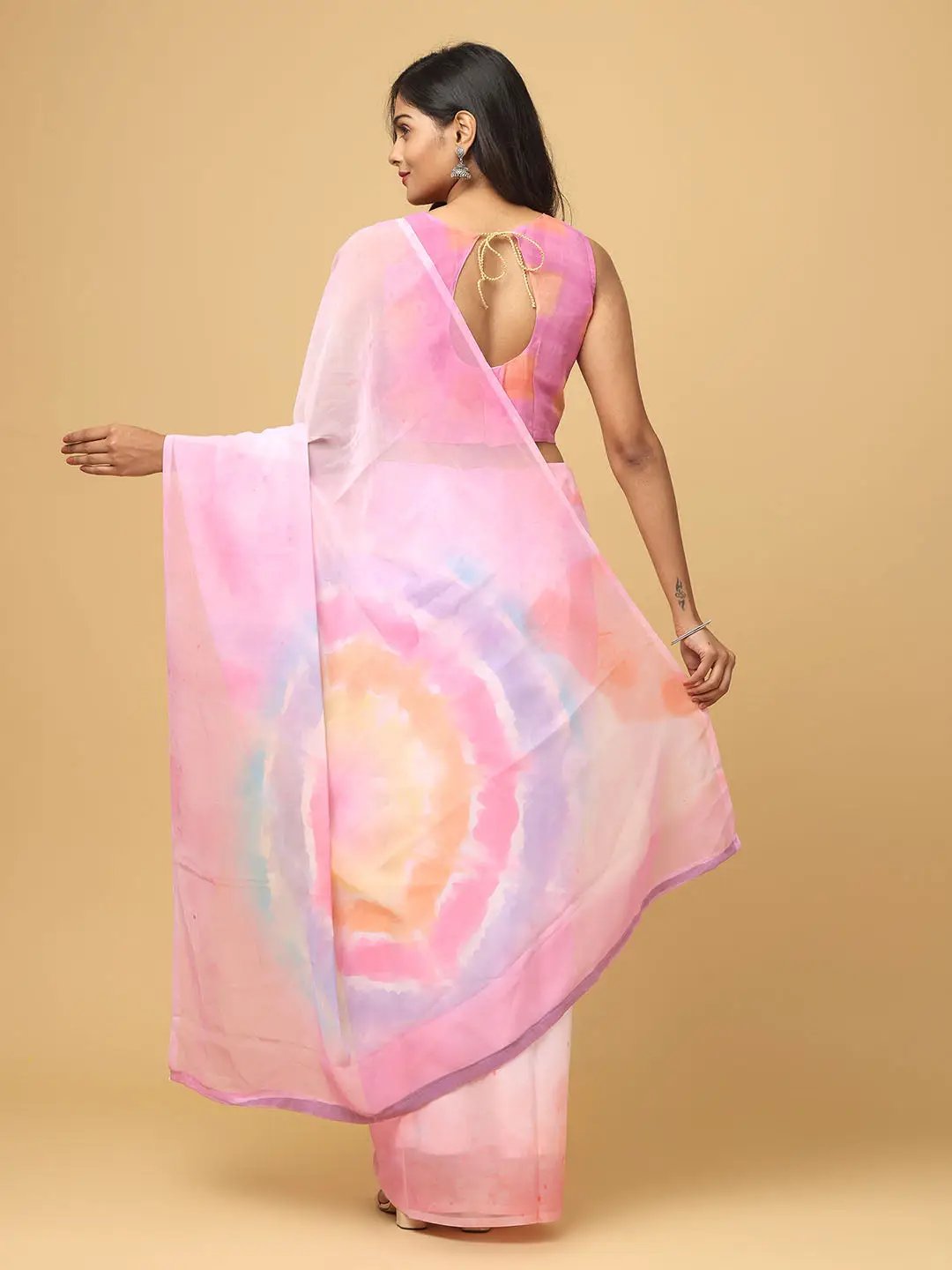 Ombre Soft Georgette Digital Print Saree by My Store