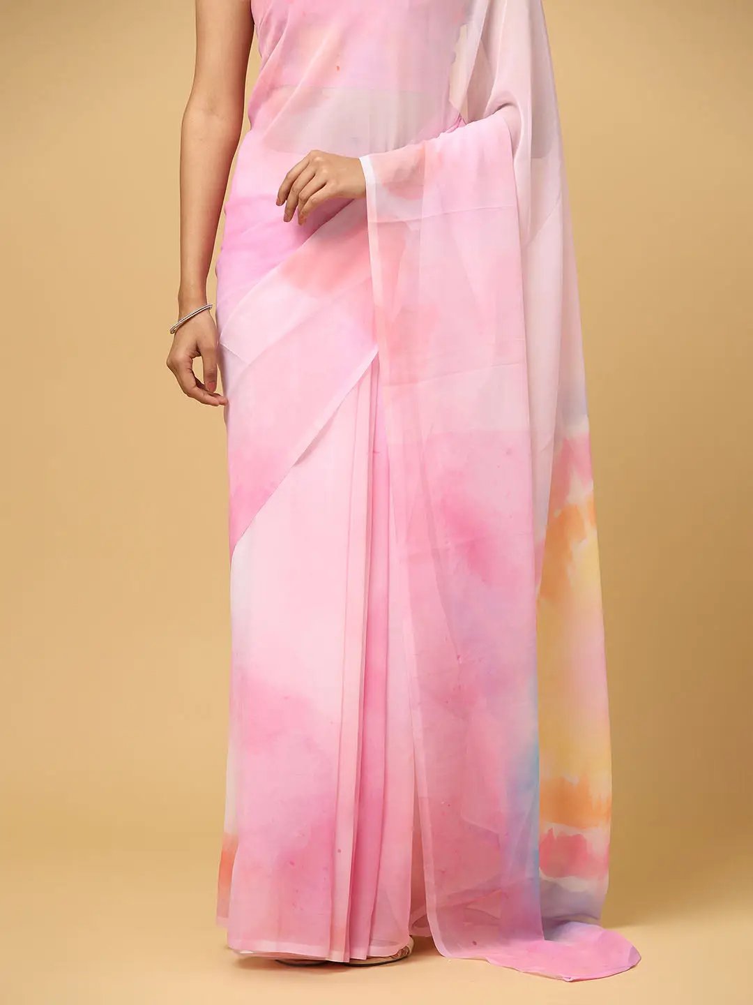 Ombre Soft Georgette Digital Print Saree by My Store