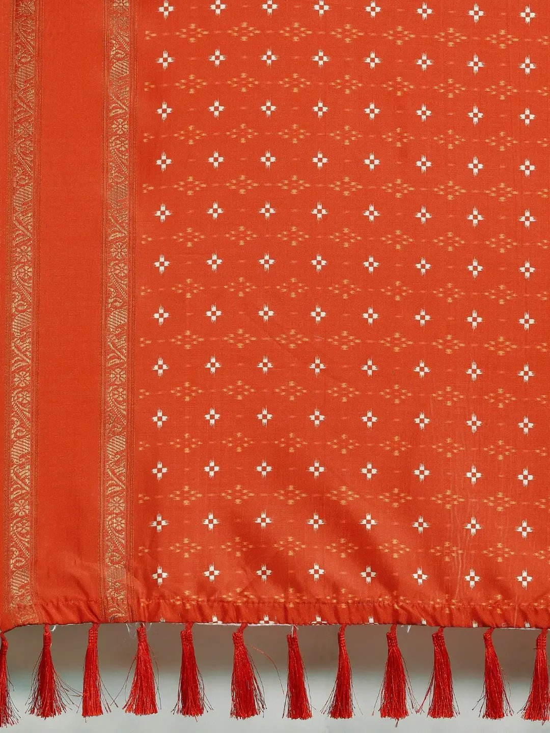 Soft Silk Kalamkari Digital Print Sky Blue Colour Saree by My Store