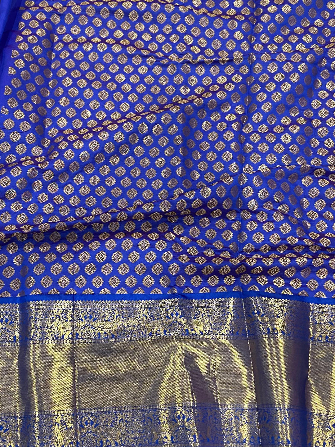 Pink Kanjivaram Checked Saree With Radiant Zari Border by My Store