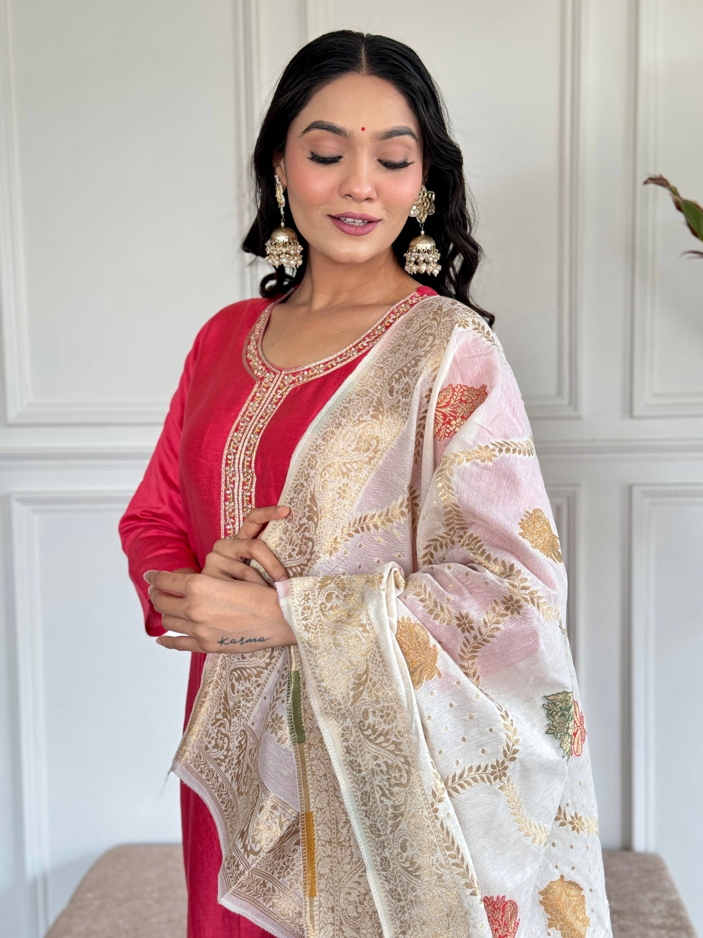 Pink Frost – Light & Breezy Kurta Set in Pastel Tones