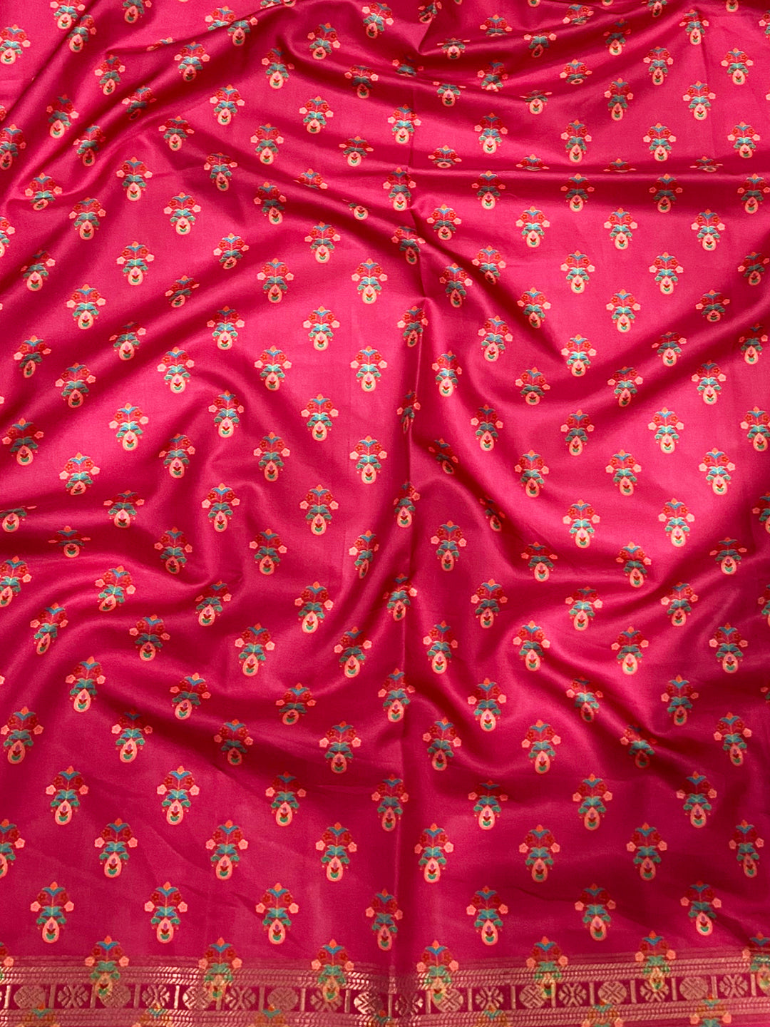 Soft Silk Pashmina Kashmiri Print Saree
