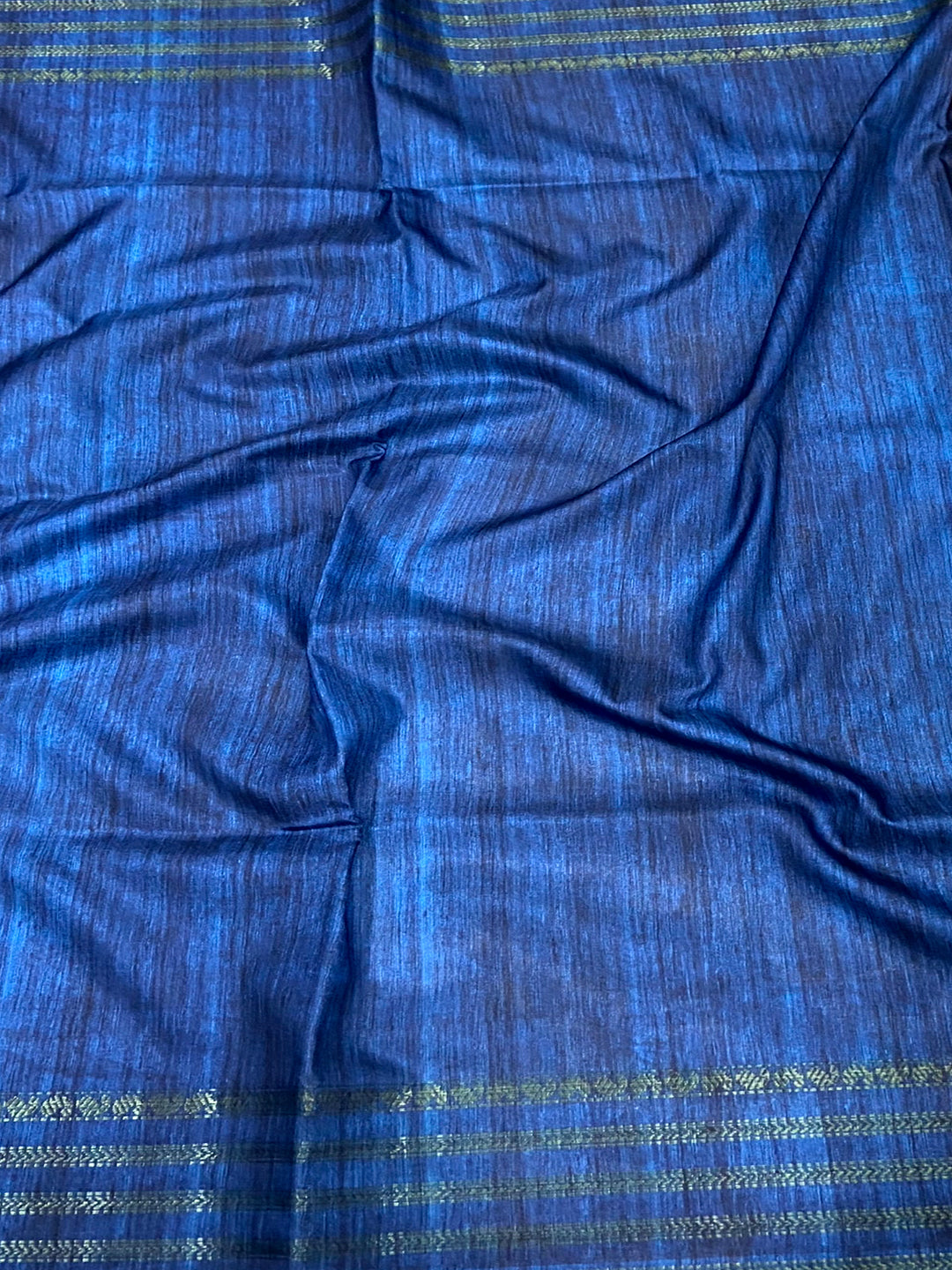 Blue Japanese Freehand Digital Print Saree