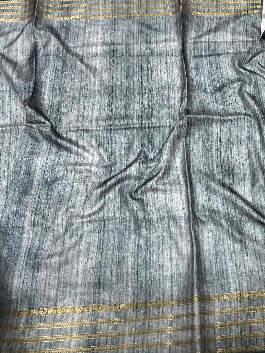 Grey Japanese Freehand Digital Print Saree by My Store