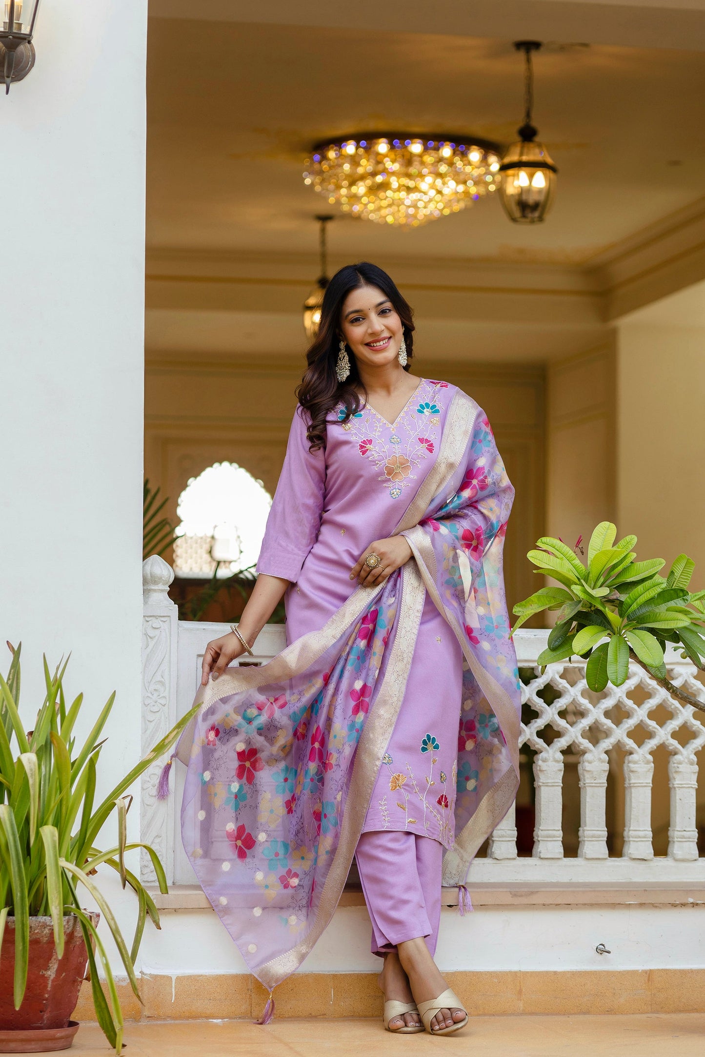 Deep Plum Grace Purple Kurta Set