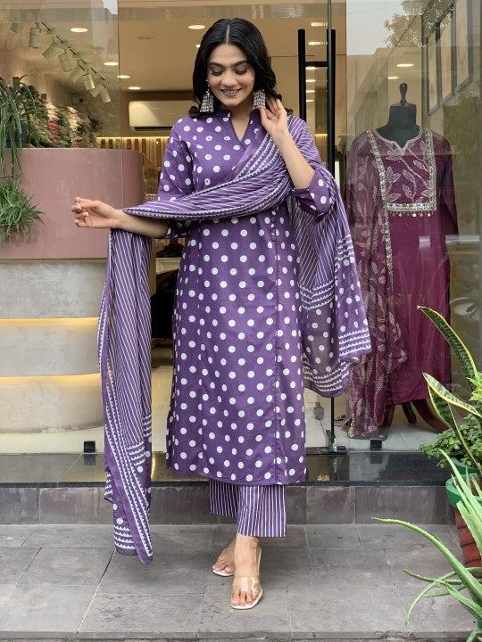Elegant Purple Kurta Set for Women – Festive & Party Ethnic Wear