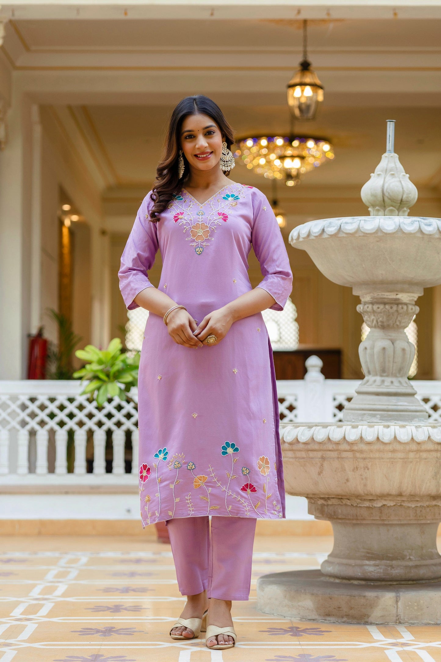 Deep Plum Grace Purple Kurta Set