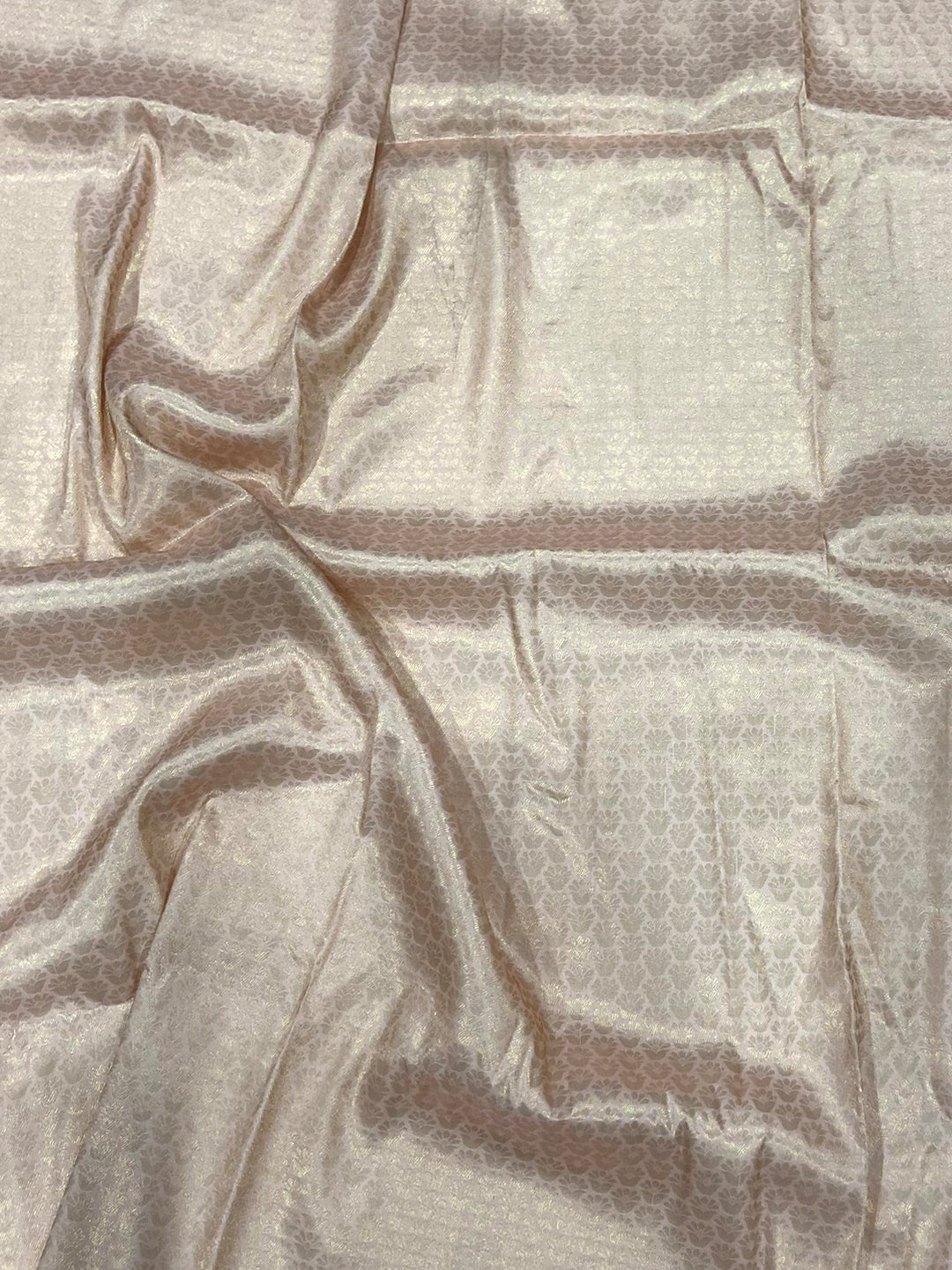 Pastel Pink Kanjivaram Digital Silk Saree by My Store