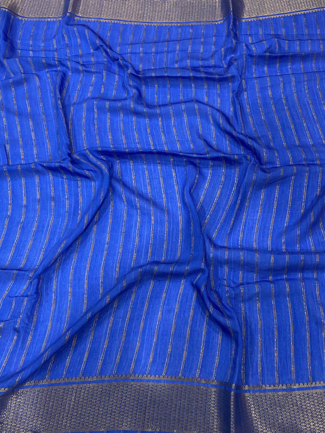 Peach Zari Pallu Cotton Viscose Saree by My Store
