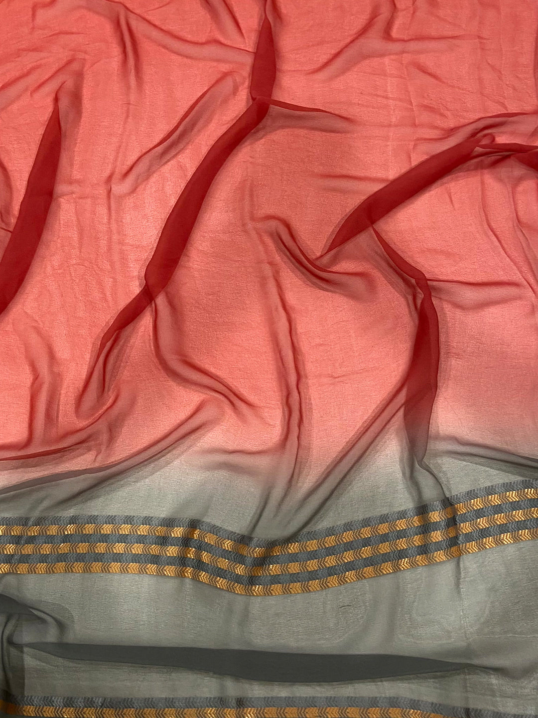 Pink Soft Georgette Concept Colour Saree by My Store