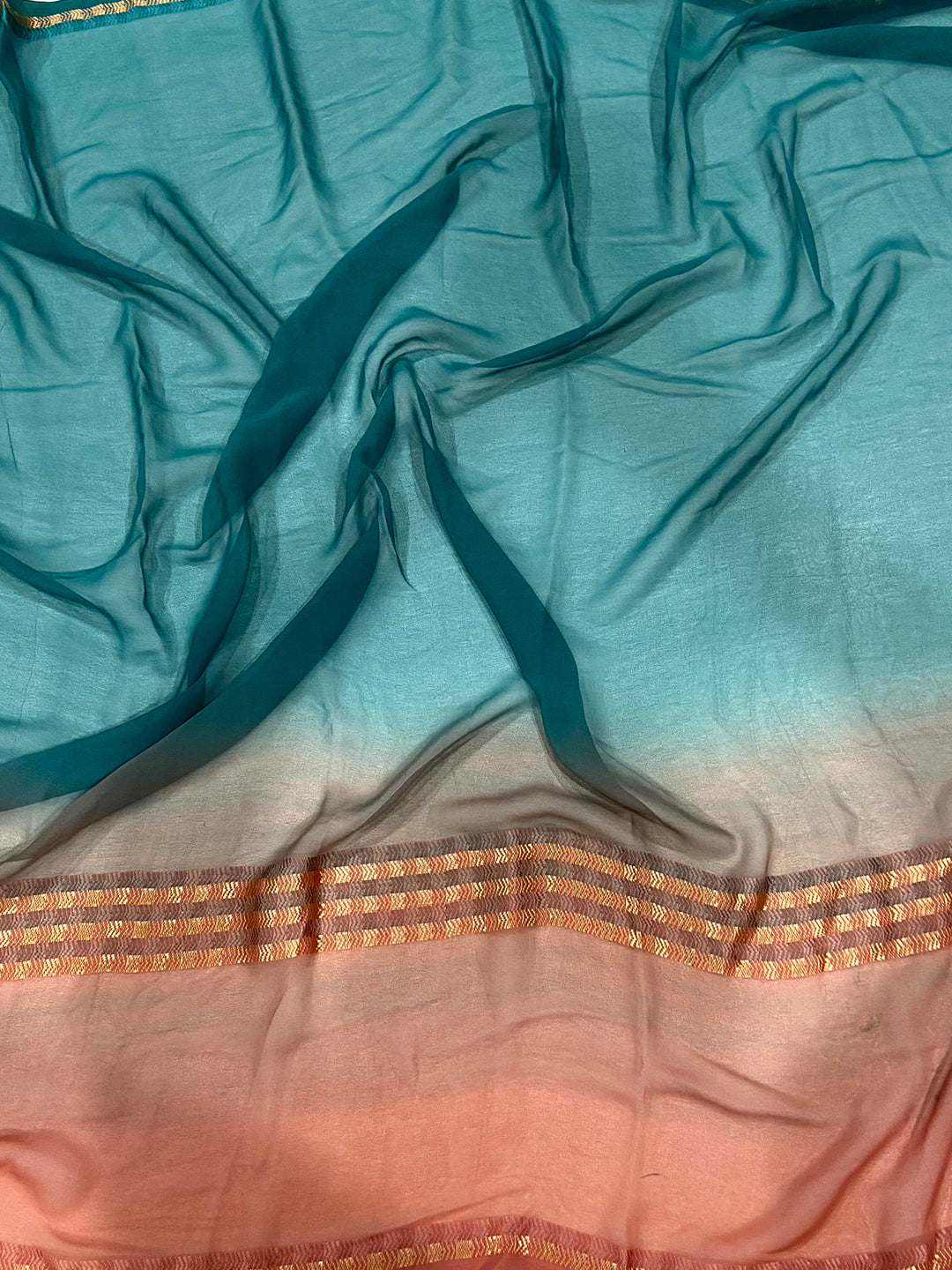 Rama Soft Georgette Concept Colour Saree by My Store