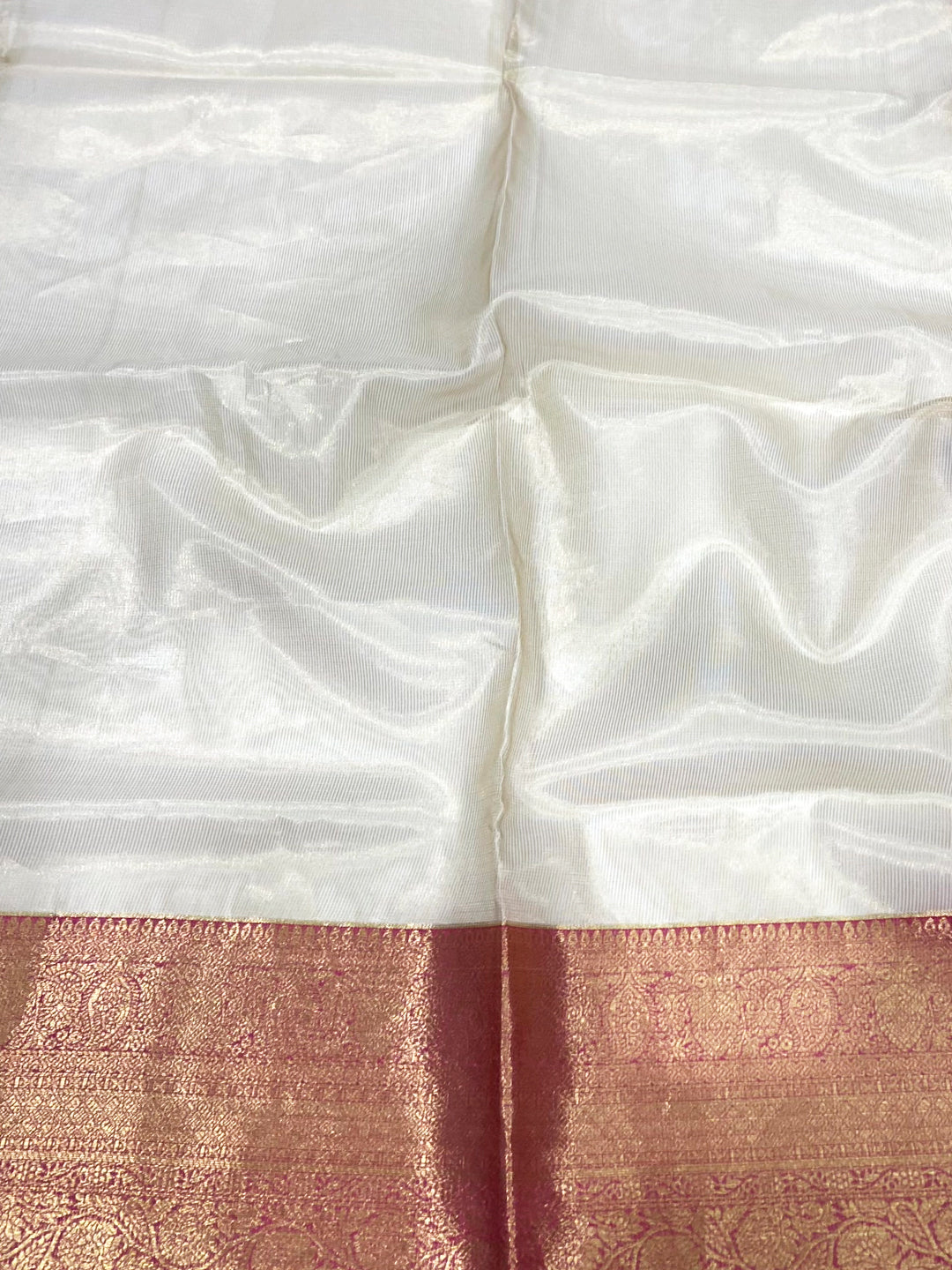 Regal Gold Zari Tissue Saree by My Store