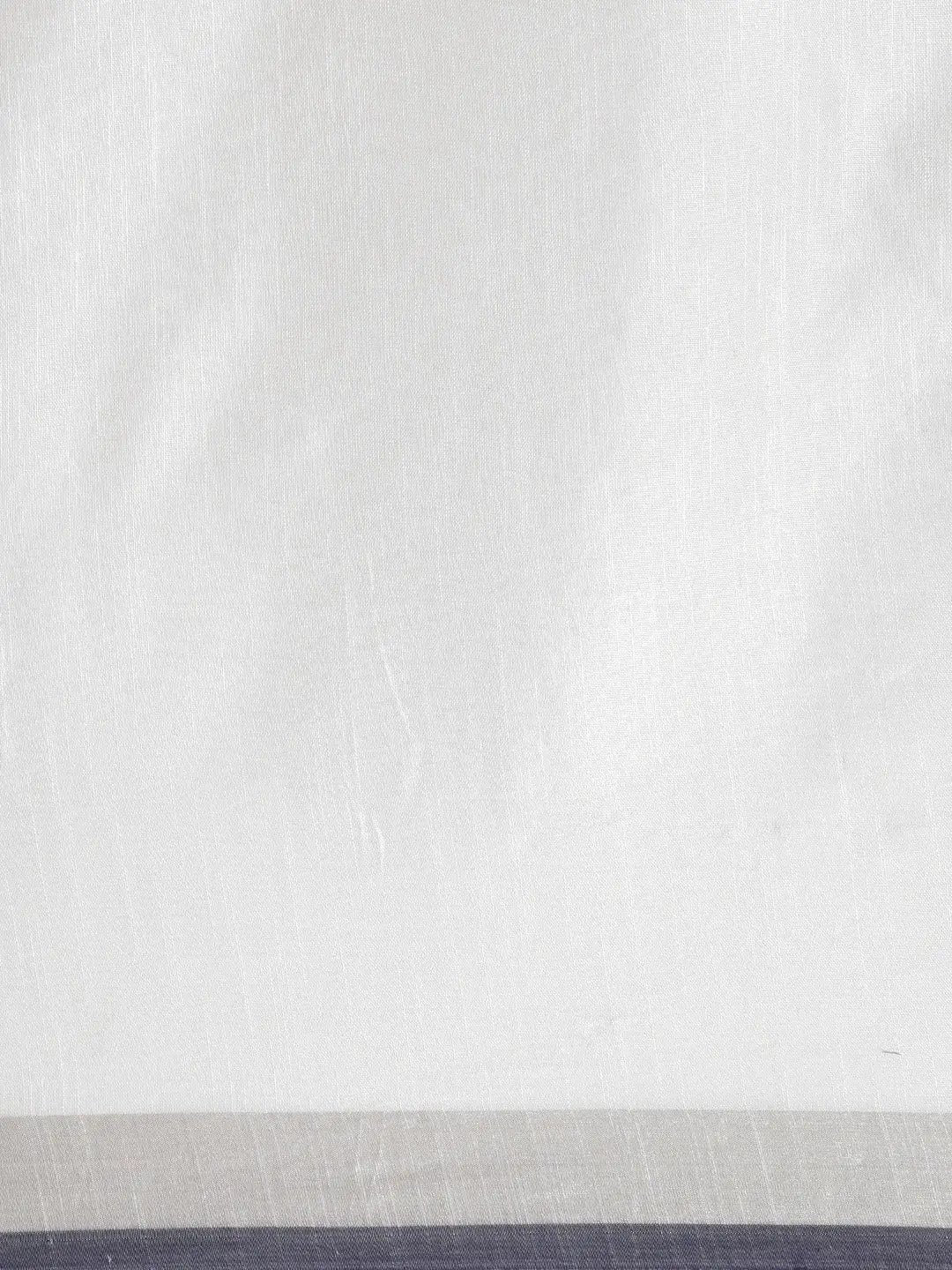 Bhagalpuri Linen Saree With Navy Colour Small Patti