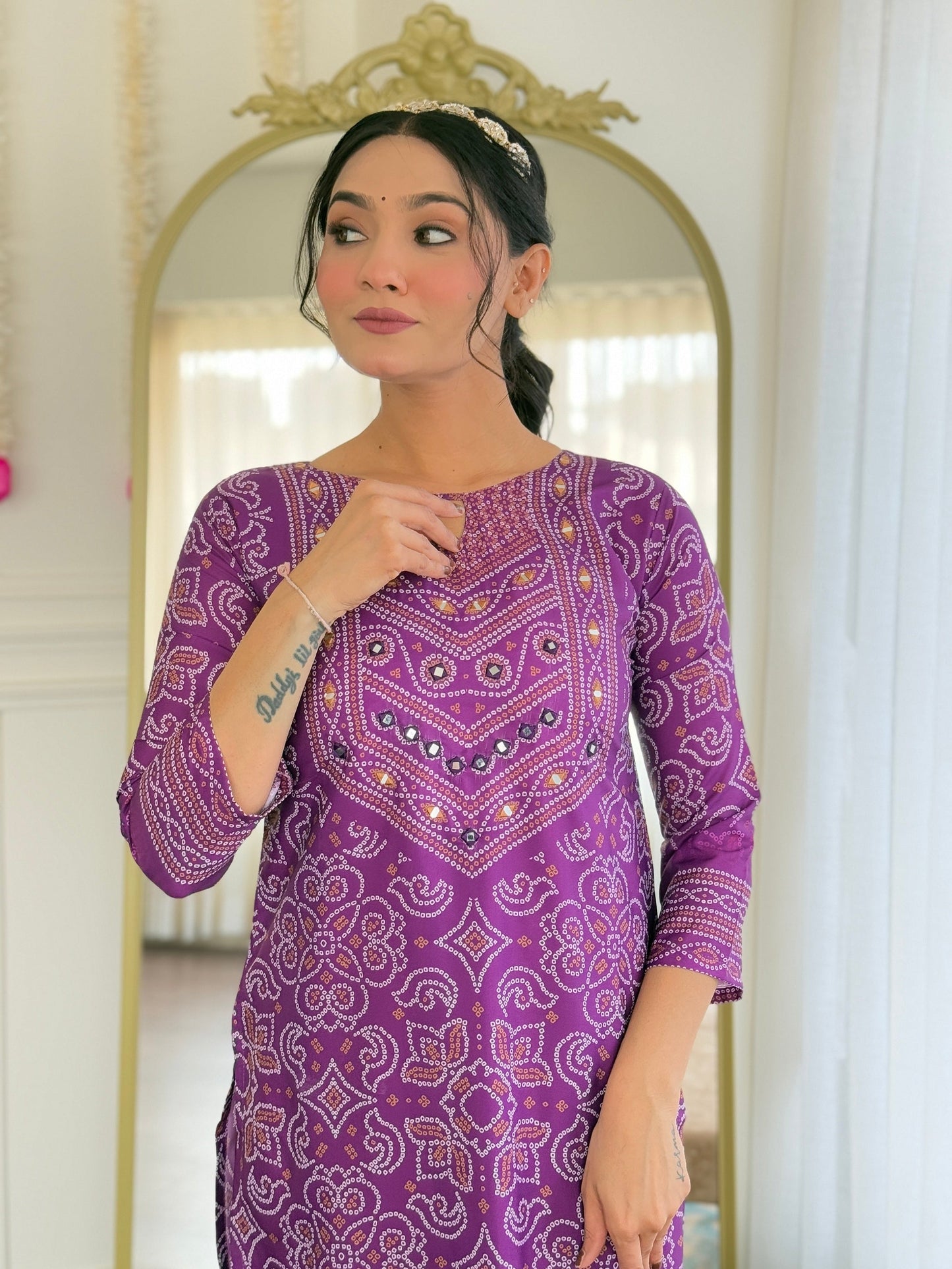 Trending Wera Purple Kurta Set For Women