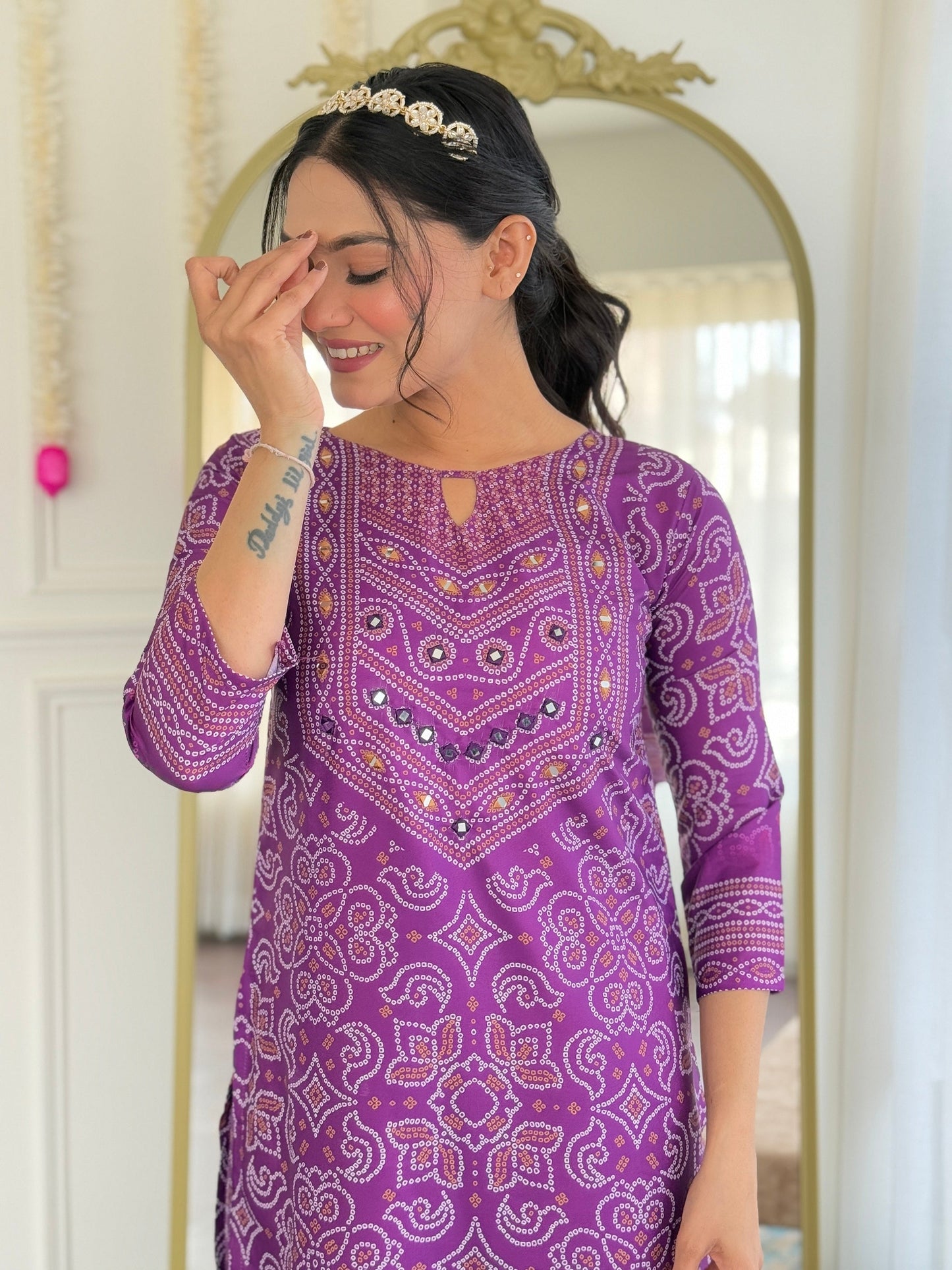 Trending Wera Purple Kurta Set For Women