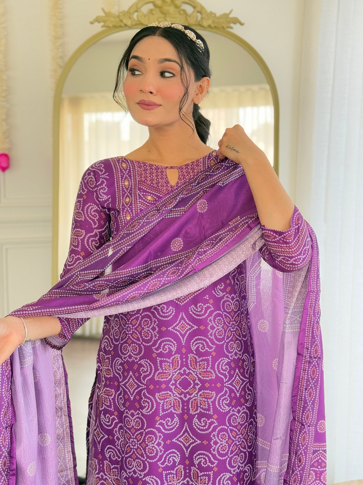 Trending Wera Purple Kurta Set For Women