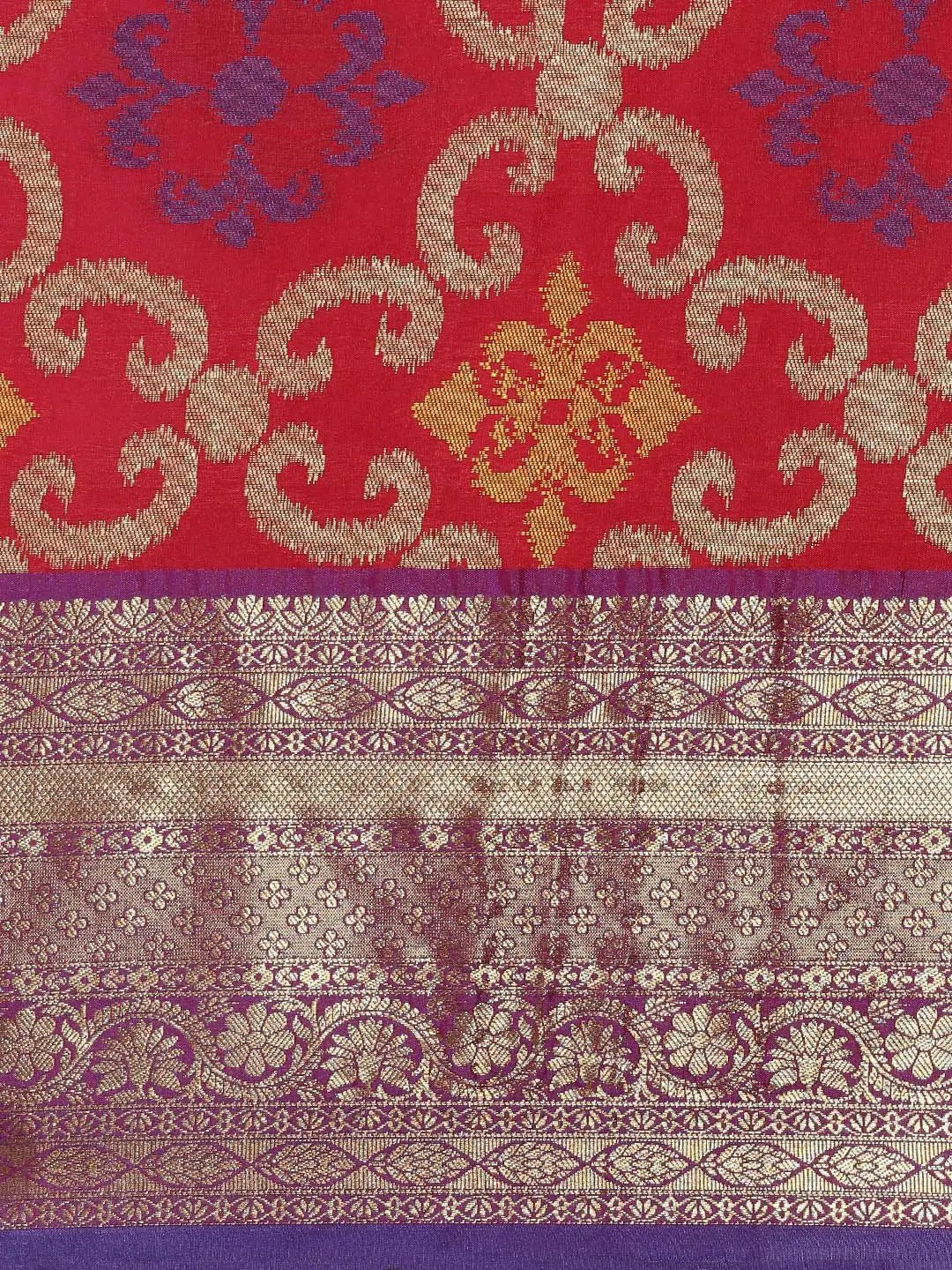 Exclusive Rani Colour Dharmavaram Soft Silk Festive Wear Saree by My Store