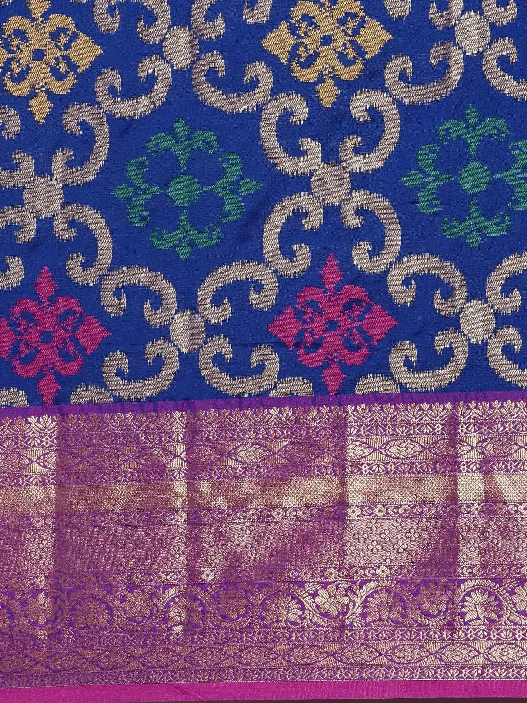 Exclusive Blue Colour Dharmavaram Soft Silk Festive Wear Saree by My Store