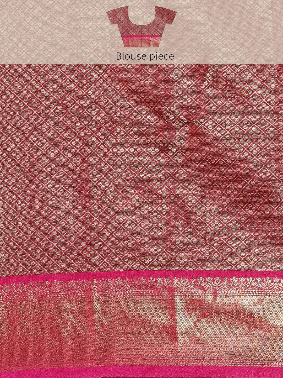 Exclusive Blue Colour Dharmavaram Soft Silk Festive Wear Saree by My Store