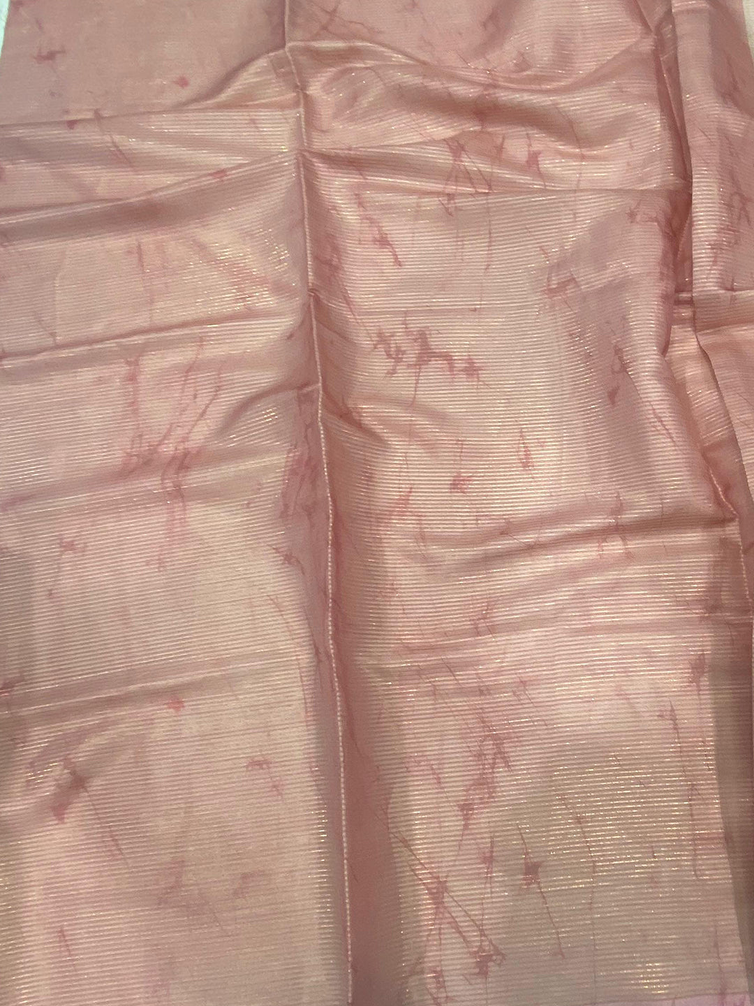 Rose Pink Tussar Floral Saree by My Store