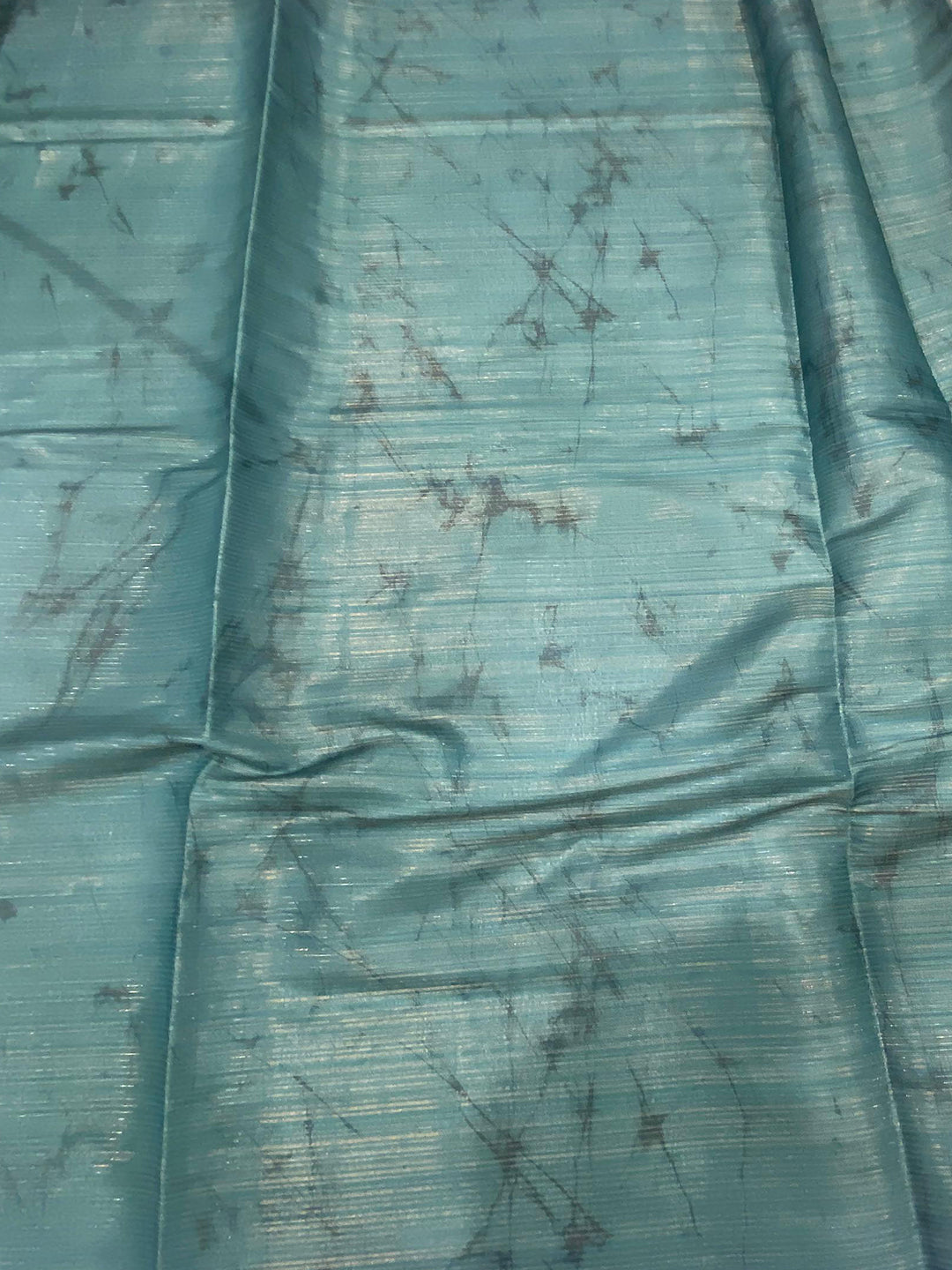 Rama Semi Gold Zari Botanical Tussar Saree by My Store